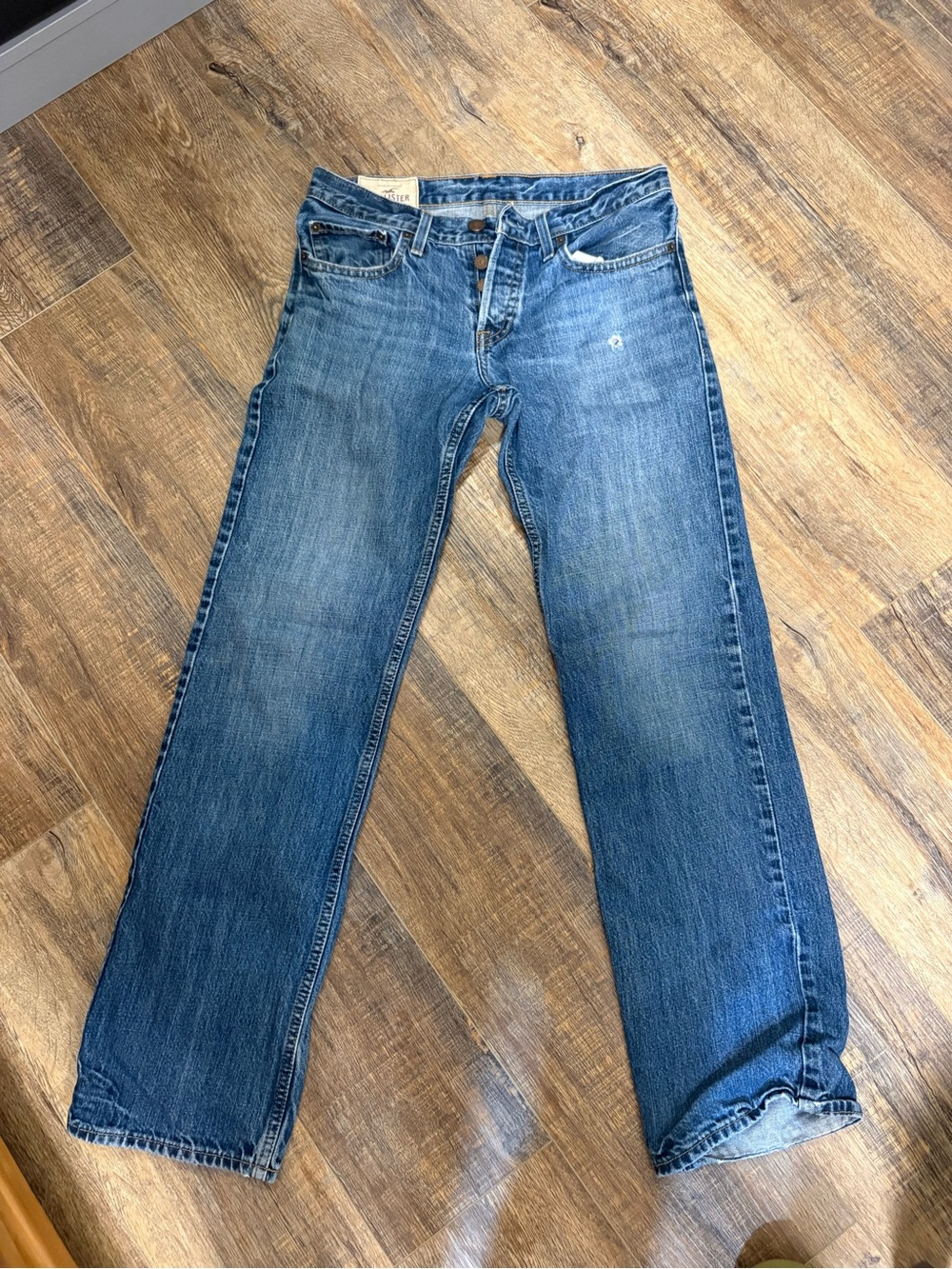 Hollister Classic Medium Blue Straight Jeans